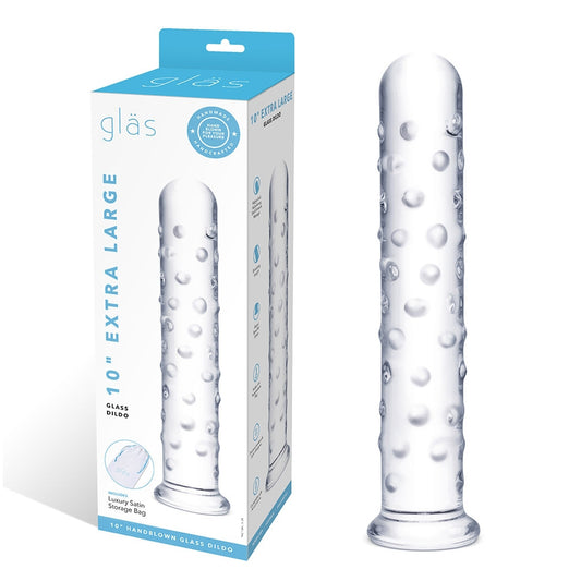 Glas 10'' Extra Large Glass Dildo