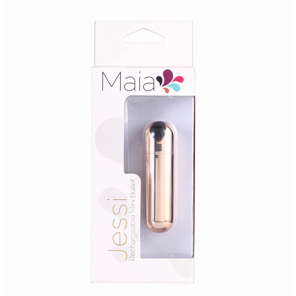 Maia Jessi GOLD USB Rechargeable Super Charged Mini Bullet