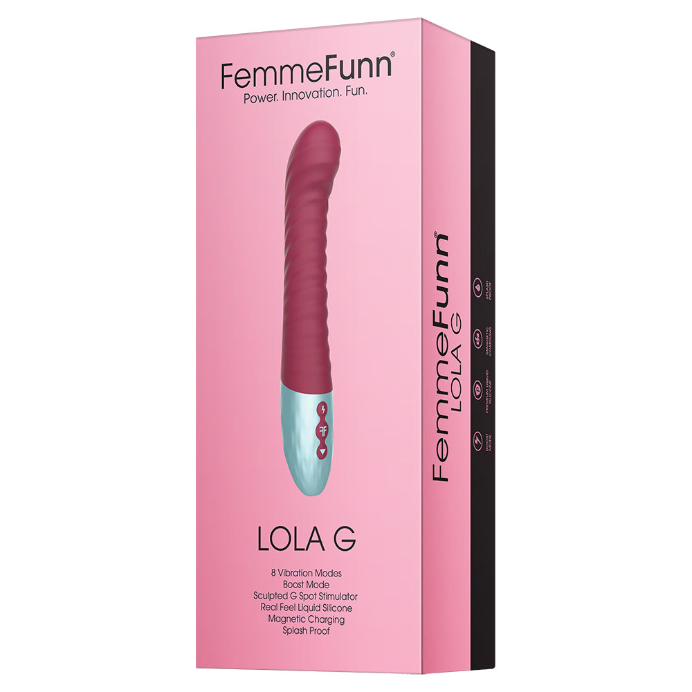 Lola G Double Layered G-Spot Vibrator Maroon