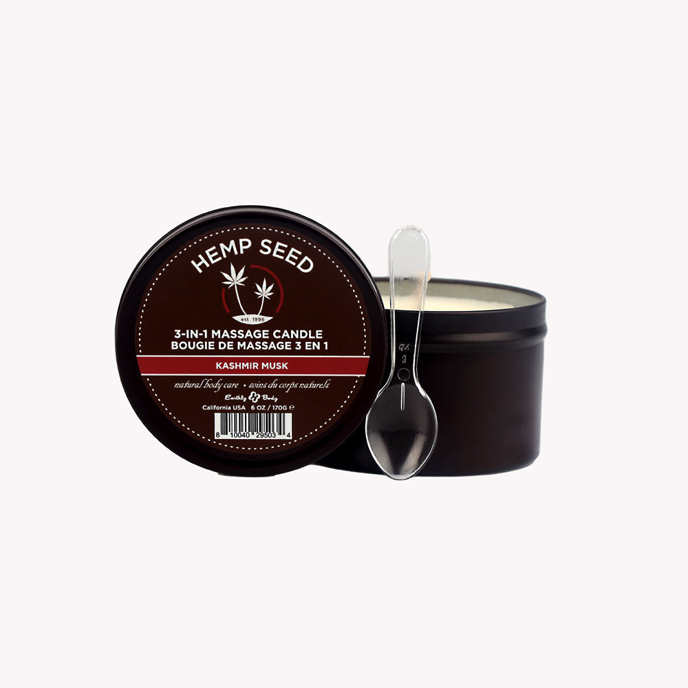 Hemp Seed 3-In-1 Massage Candle 6 oz.