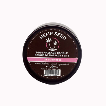 Hemp Seed 3-In-1 Massage Candle 6 oz.